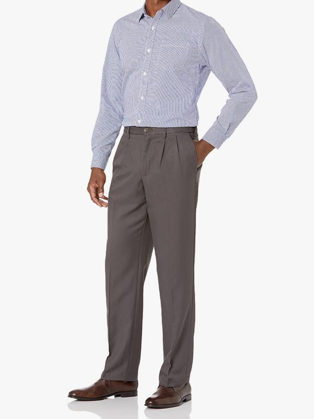 Amazon Essentials Men’s Pleated Dress Pants